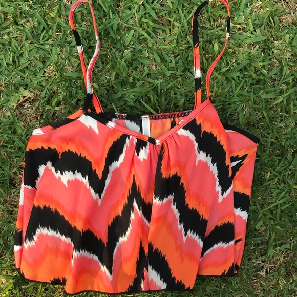 Colorful Cropped Tank Top - Picture 5 of 6